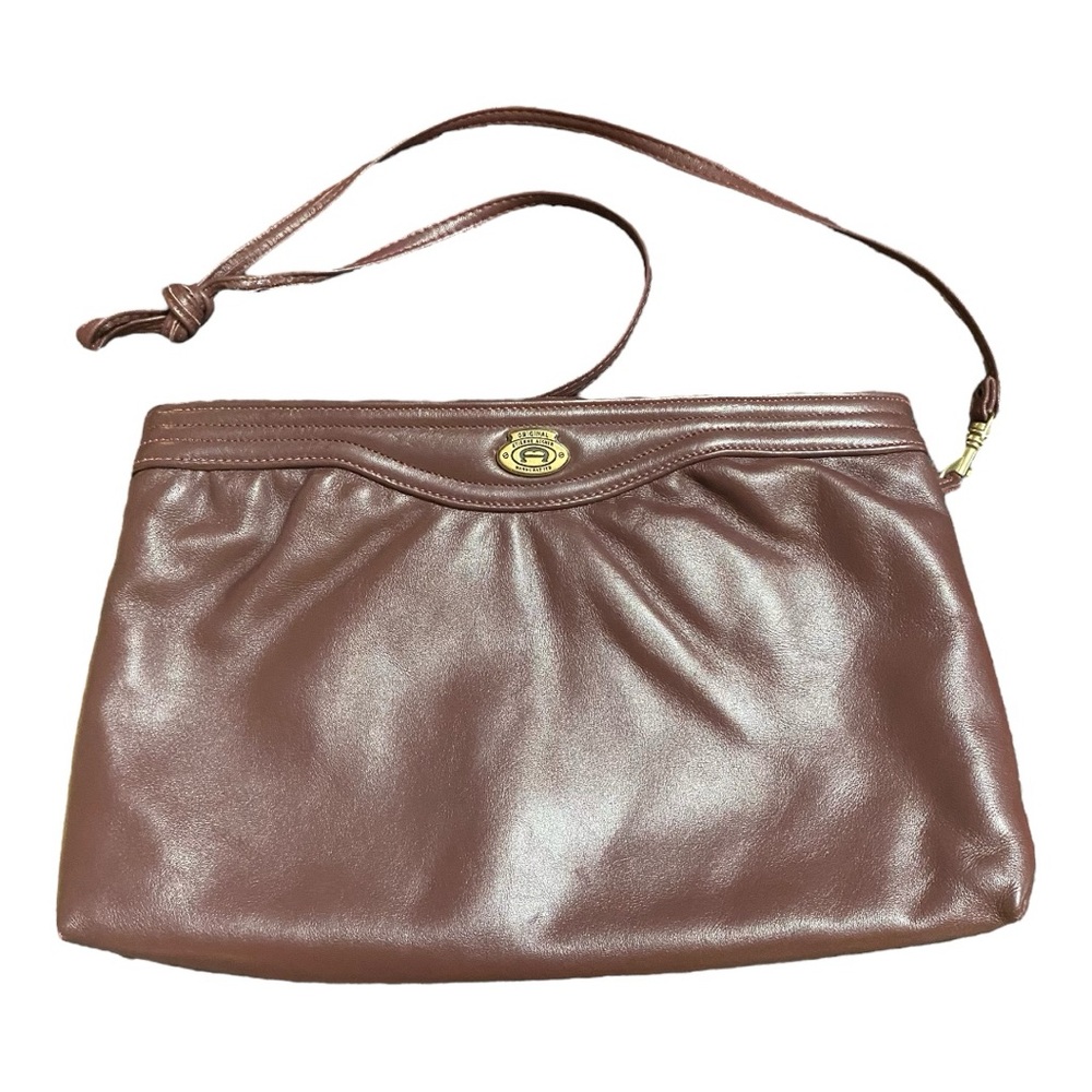 Etienne Aigner Elegant Oxblood Leather Shoulder Bag